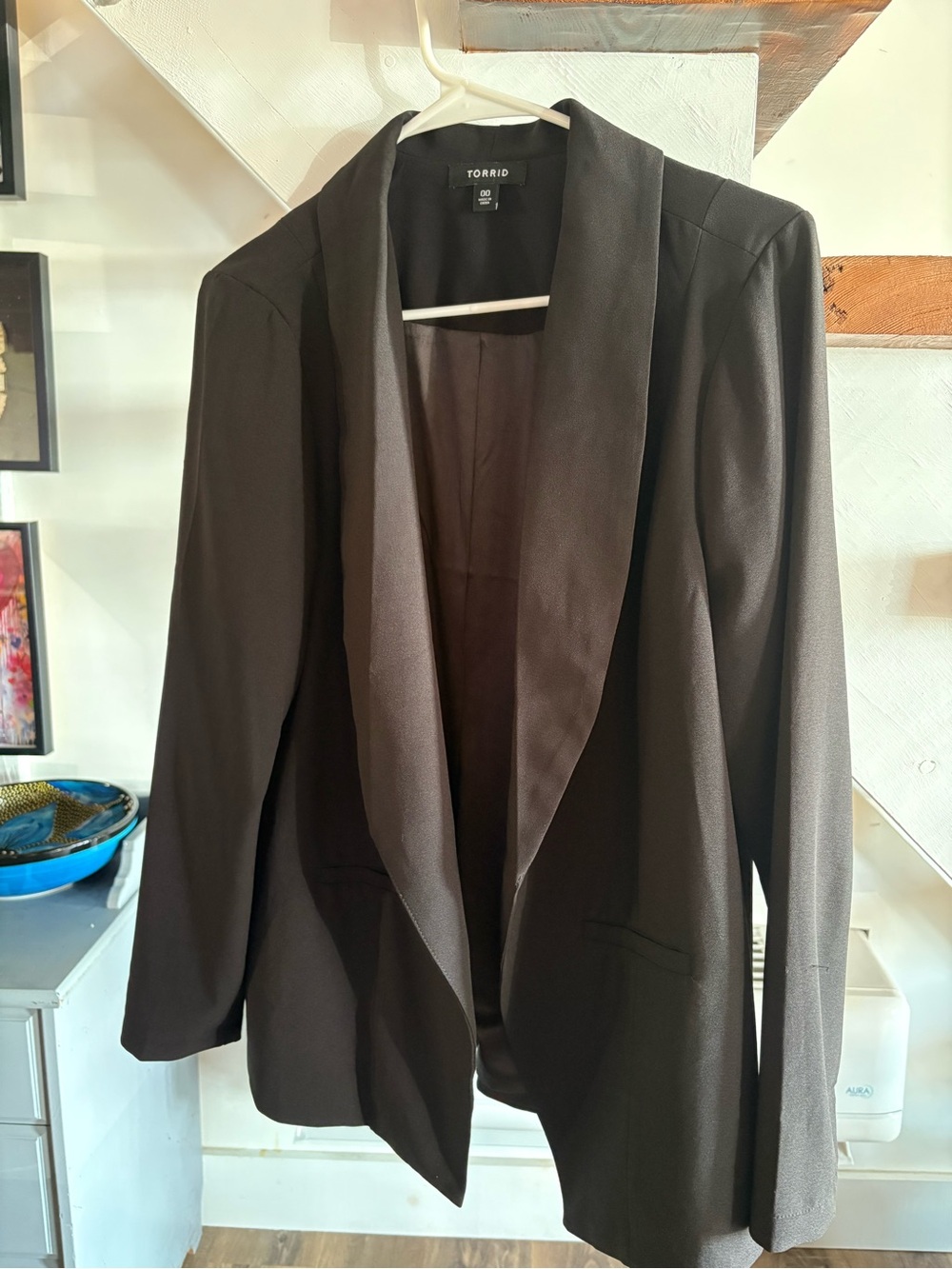 TORRID Black Open-Front Blazer